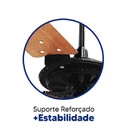 Ventilador De Teto Yris 150w E 180w Preto Pás Mogno Ventex -