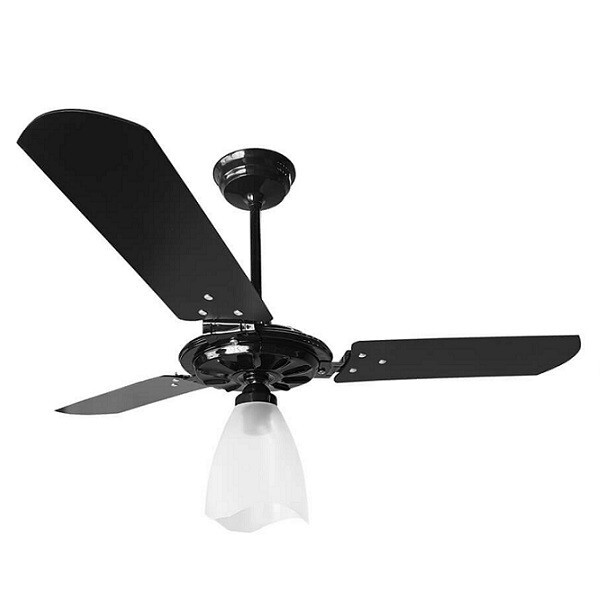 Ventilador De Teto Yris 150w E 180w Preto Pás Pretas Ventex -