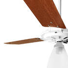 Ventilador De Teto Yris Motor Potente Ventex - Branco Mogno -