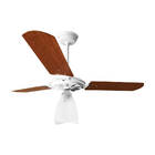 Ventilador De Teto Yris Motor Potente Ventex - Branco Mogno -