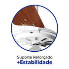 Ventilador De Teto Yris Motor Potente Ventex - Branco Mogno -