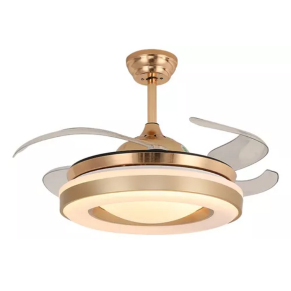 Ventilador E Lustre De Teto Retrátil T&a1372 Bluetooth