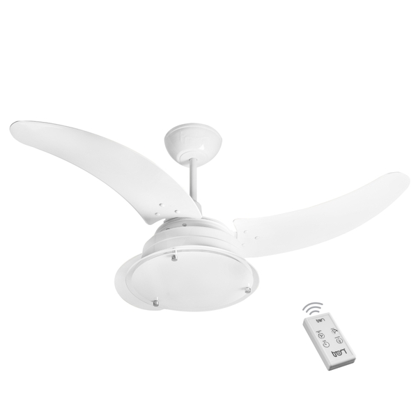 Ventilador Itália Branco 220v 3 Pás E Controle Remoto