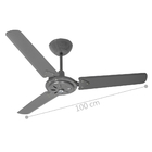 Ventilador Jan Grafite 220v 3 Pás