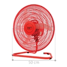 Ventilador Jan Oscilante Mesa 110v Vermelho