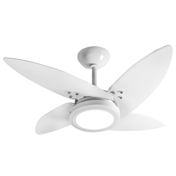 Ventilador Led Paris Branco 4 Pás 220v