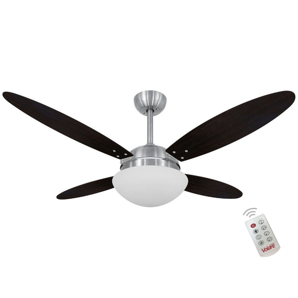 Ventilador Luna Branco Tabaco 127v E Controle Remoto