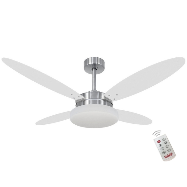 Ventilador Luna Branco Tabaco 127v E Controle Remoto