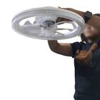 Ventilador Lustre Lampada De Teto Luxo Grande Led Ajustavel C