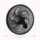 Ventilador Maggie Parede Preto Oscilante 127v