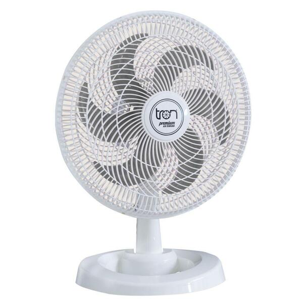 Ventilador Médio Maggie Branco Oscilante 220v Pás Prata