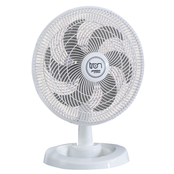 Ventilador Mesa Lorena Branco Oscilante 220v Pás Prata