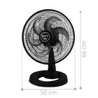 Ventilador Mesa Lorena Preto Oscilante 127v
