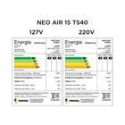 Ventilador Mesa Neo Air 15 Preto e Grafite 127V Mallory