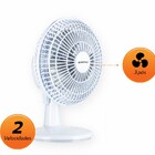 Ventilador Mini De Mesa Parede 20cm Turbo 20w Potente 2 Veloc
