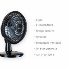 Ventilador Mini De Mesa Parede 20cm Turbo 20w Potente 2 Veloc