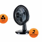 Ventilador Mini De Mesa Parede 20cm Turbo 20w Potente 2 Veloc