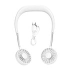 Ventilador Mini Portatil Usb Branco Pendurar Pescoço Bateria