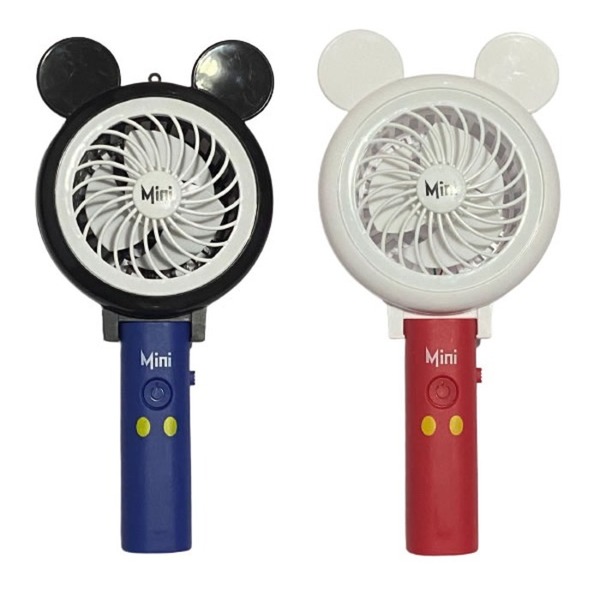 Ventilador Mini Tema Alusivo Disney Mickey Portatil De Bolsa