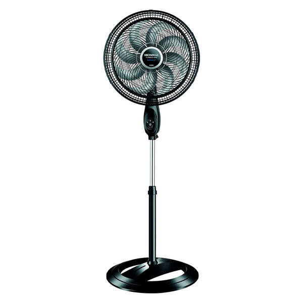 Ventilador Mondial 8 Pás Super Turbo Tech 127v Preto/prata