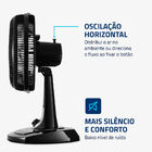 Ventilador Mondial Vt-30nb 30cm Preto Com Prata 220v