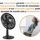 Ventilador Osc Mesa Preto 30cm 55w Turbo Ventimais  220v