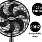 Ventilador Osc Mesa Preto 40cm 126w Turbo Ventimais  110v