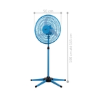 Ventilador Oscilante Coluna 110v Azul