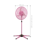 Ventilador Oscilante Coluna 110v Rosa