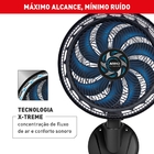 Ventilador de Parede 49cm 127V Preto e Azul Escuro X-treme 9 Arno