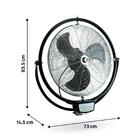 Ventilador Parede 50CM C/ Controle