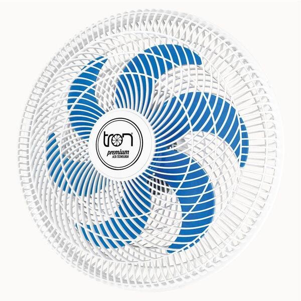 Ventilador Parede Lorena Branco Oscilante 220v Pás Azul