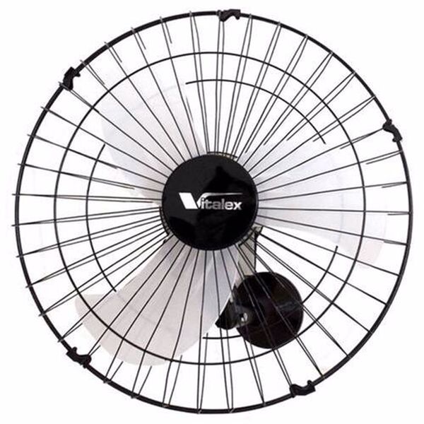 Ventilador Parede Vitalex 60cm Preto 3 Pás 220v Premium