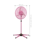 Ventilador Pé Oscilante 110v Rosa