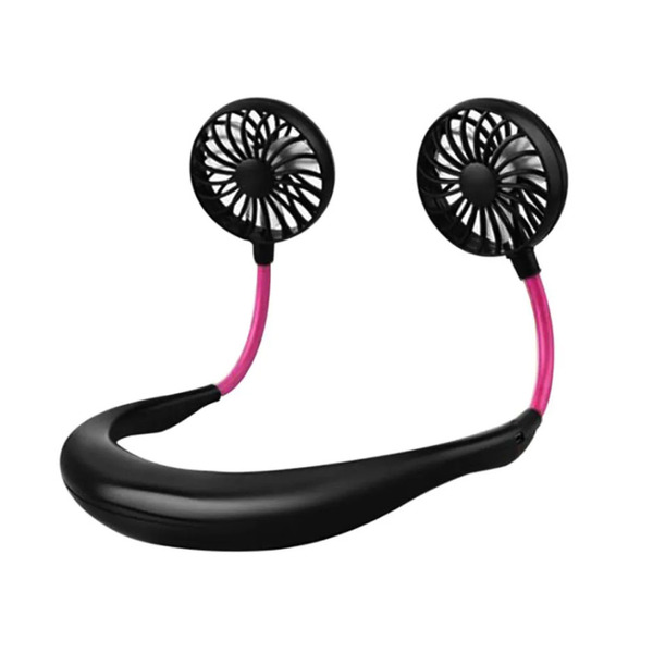 Ventilador Pendurar Pescoço Usb Mini Portatil Bateria Esporte