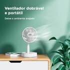Ventilador Portátil Dobrável Silencioso Retrátil Sem Fio Usb