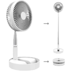 Ventilador Portátil Dobrável Telescópico 7200mah Retrátil Sem