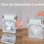 Ventilador Portatil Umidificador De Ar Com Reservatorio Agua