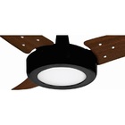 Ventilador Requinte Netuno Led Preto 127v 3pas Tabaco Cc130w