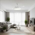 Ventilador Retrátil Com Led Moderno – Perfeito Para Decorar E