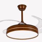 Ventilador Retratil Plafon Air Basic Marrom Imbuia