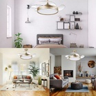 Ventilador Retratil Riviera Dourado 96w - Tualux