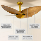 Ventilador Teto 4 Pás Madeira Winds Potente Ventax 110v
