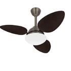 Ventilador Teto Bronze Pétalo 3 Pás Palha Turbo Ventax 220v