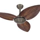 Ventilador Teto Bronze Turbo Winds 3 Pás Madeira Ventax 110v