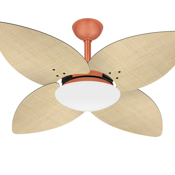 Ventilador Teto Cobre Winds Econômico Sala 4 Pás Ventax 110v