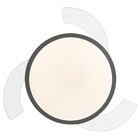 Ventilador de Teto Controle Remoto Retrátil 3 Pás 91cm Bivolt Cromado Inspire