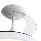 Ventilador de Teto Controle Remoto Retrátil 3 Pás 91cm Bivolt Branco Inspire