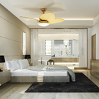 Ventilador Teto Dourado Winds 4 Pás Palha Turbo Ventax 220v