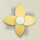 Ventilador Teto Dourado Winds 4 Pás Palha Turbo Ventax 220v